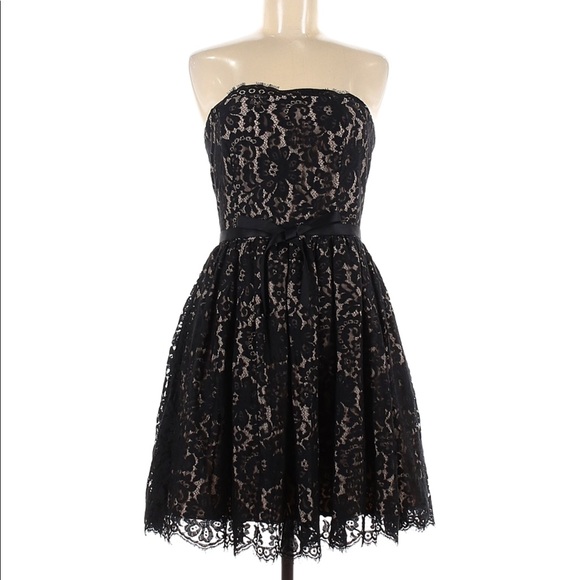 NWT Neiman Marcus for Target Women’s Strapless Party Dress Black and Tan Size 10 - Picture 1 of 9